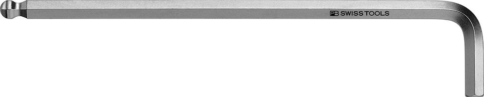 Winkelschraubendreher DIN 911L verchromt 9/64" Kugelkopf PB Swiss Tools