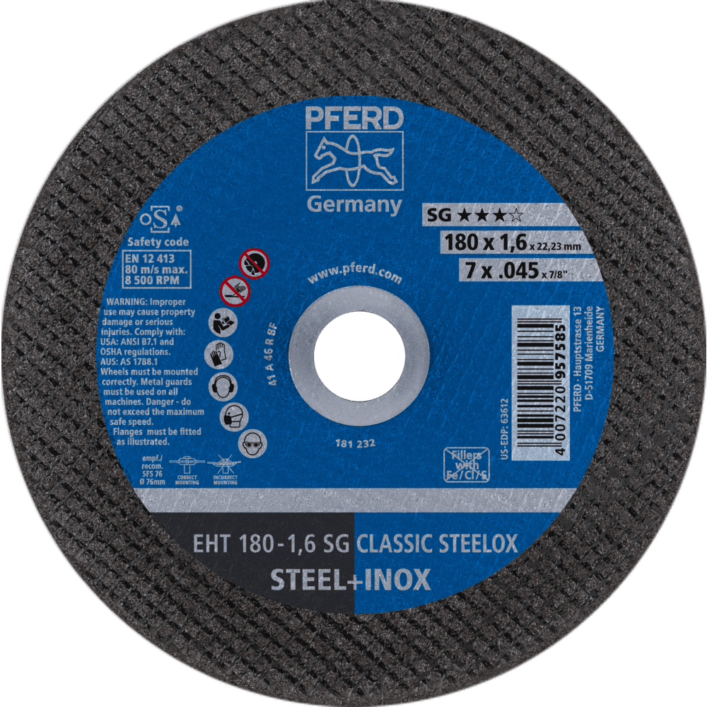 PFERD Trennscheiben EHT 178-1,6 SG CLASSIC STEELOX
