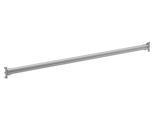 Aluprofil-Strebe zum Einhängen an Tragsäulen, Breite 1250 mm