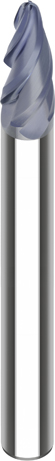 VHM-Bogensegmentfräser CSC Curvemax tangential D1=4 D2=12 L2=28,23 L1=83 R1=2 R2=90 Z=4 HA