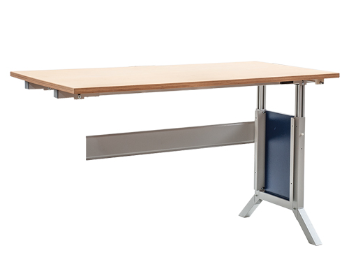 workline Anbaugestell mit Arbeitsplatte, Tiefe 750, Getriebe für Kurbelverste...