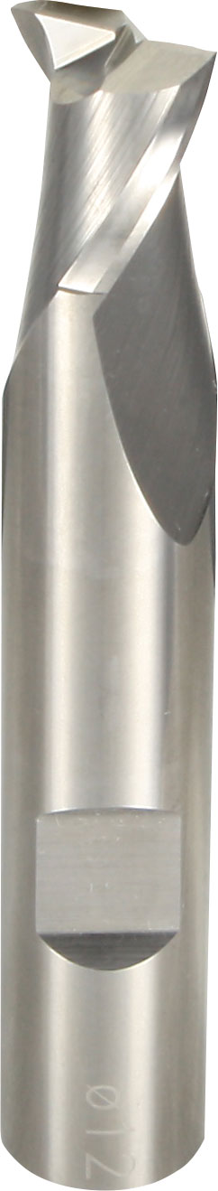 VHM-Schaftfräser Ø 10,00 mm, kurz, 2Z, ALCRONA