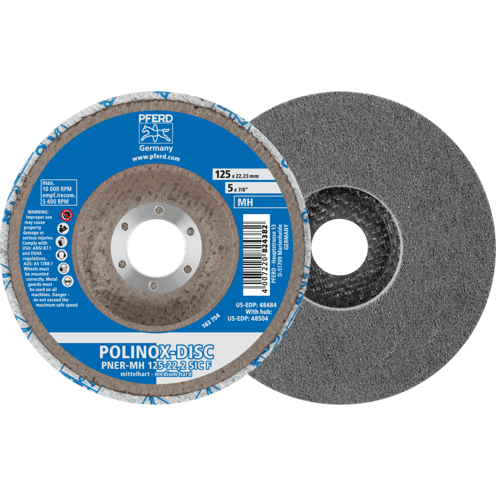 PFERD Vlieswerkzeuge DISC PNER-MH 125-22,2 SiC F