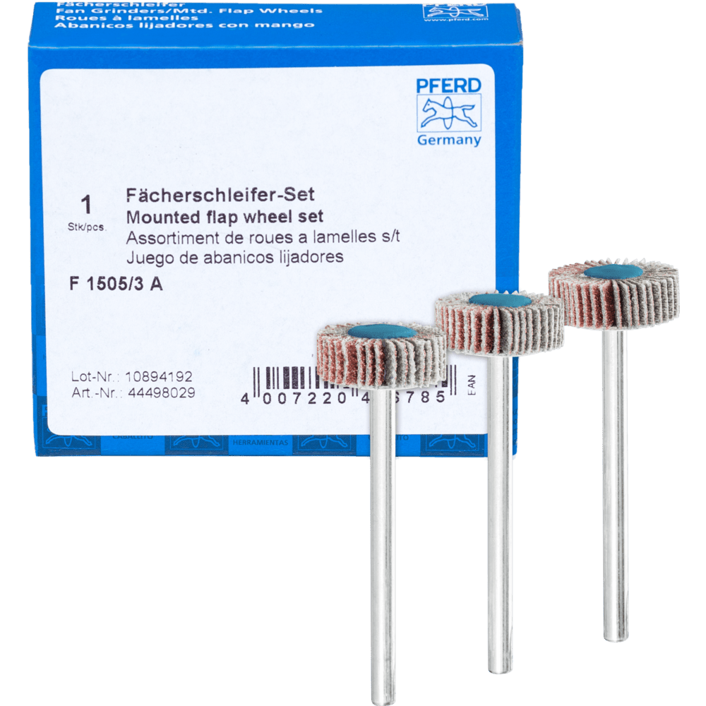 PFERD Fächerschleifwerkzeuge SET F 1505/3 A