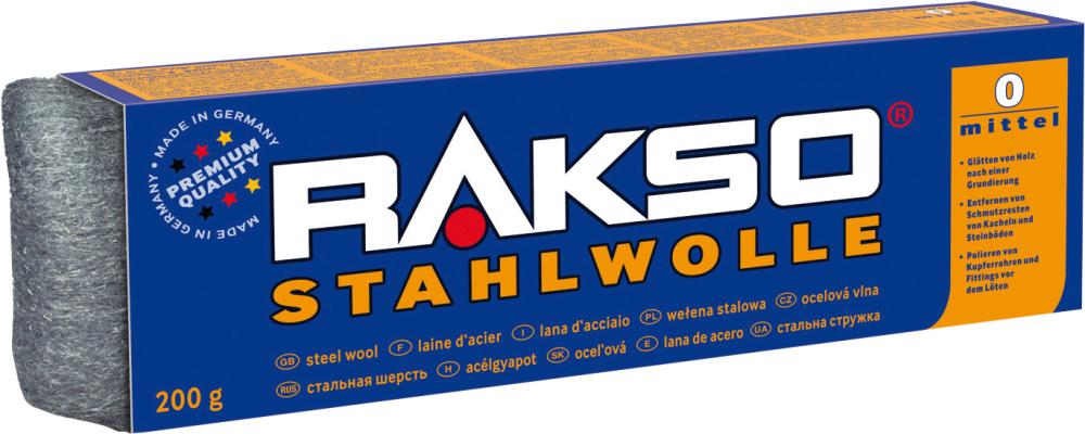 Stahlwolle Gr. 000 fein, 200 g Rakso
