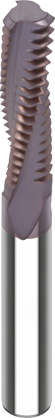 VHM-Innengewindefräser D1=12 P=2,5 D2=12 L2=48,75 L1=100 Z=3 HA