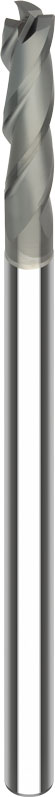 VHM-Torusfräser HSC Diamond-Line D1=2 D2=3 L2=10 L1=65 D3=1,9 L3=12 ER=0,2 Z=3