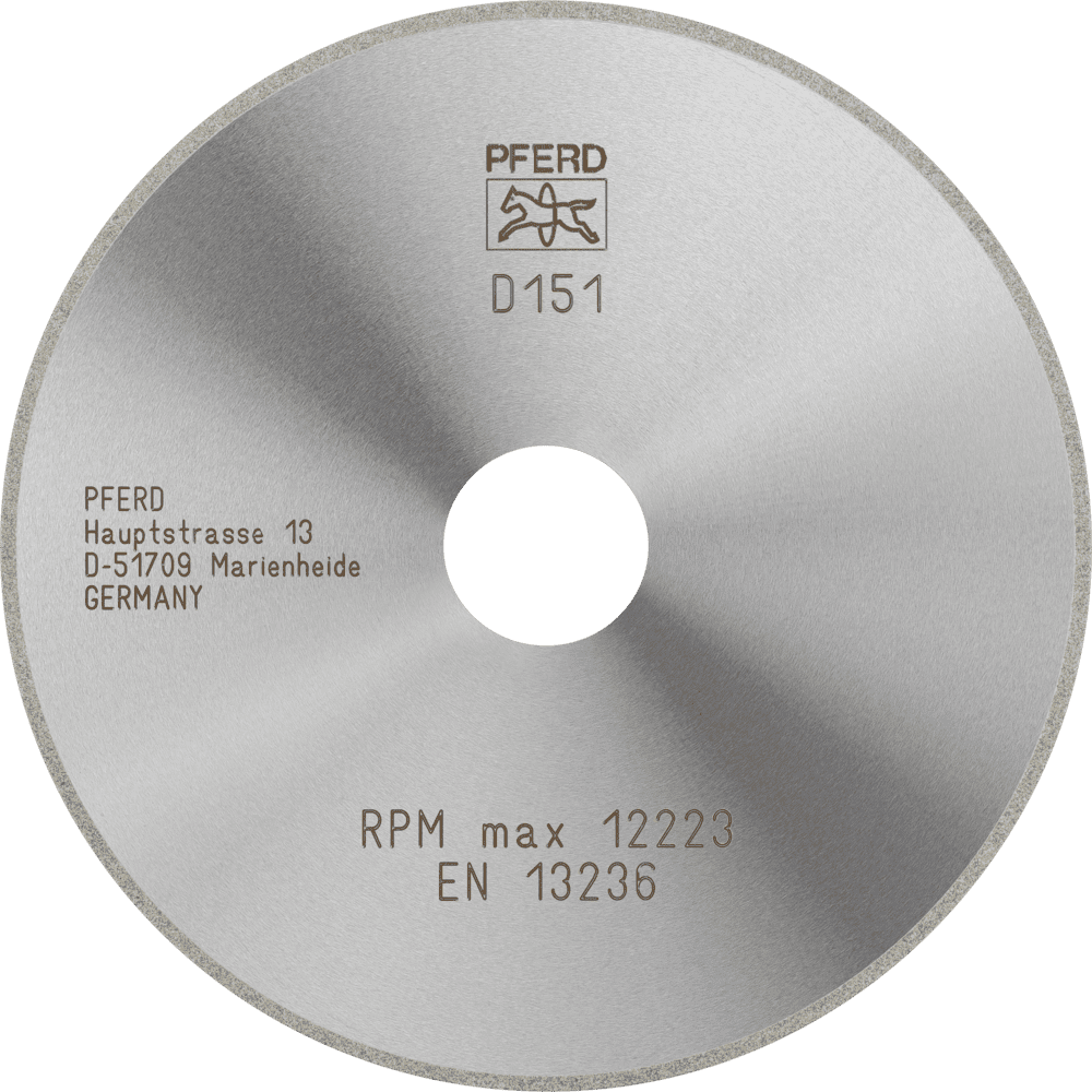 PFERD Dia.- und CBN-Trennwerkzeuge Galvanik D1A1R 125-1,4-20 D 151 GAD