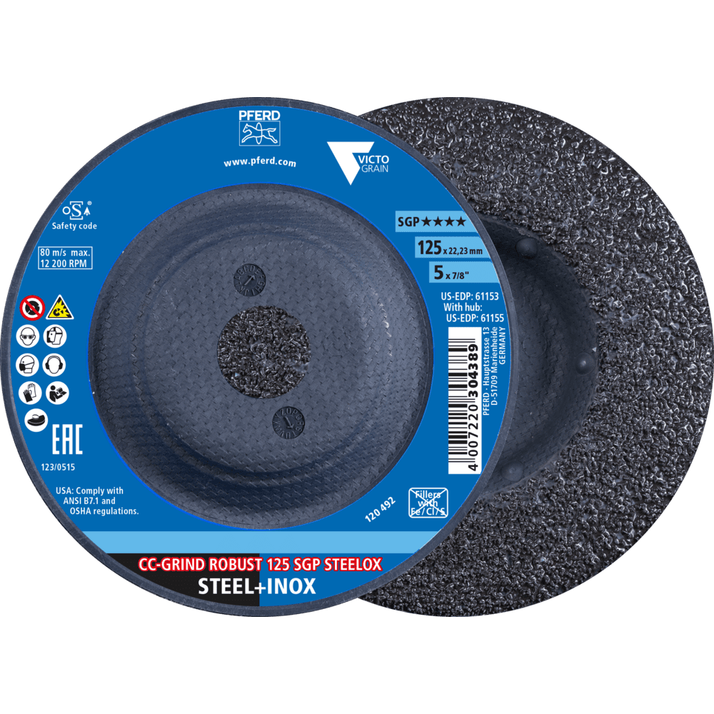 PFERD CC-GRIND (inkl. SOLID, FLEX, STRONG) CC-GRIND ROBUST 125 SGP STEELOX