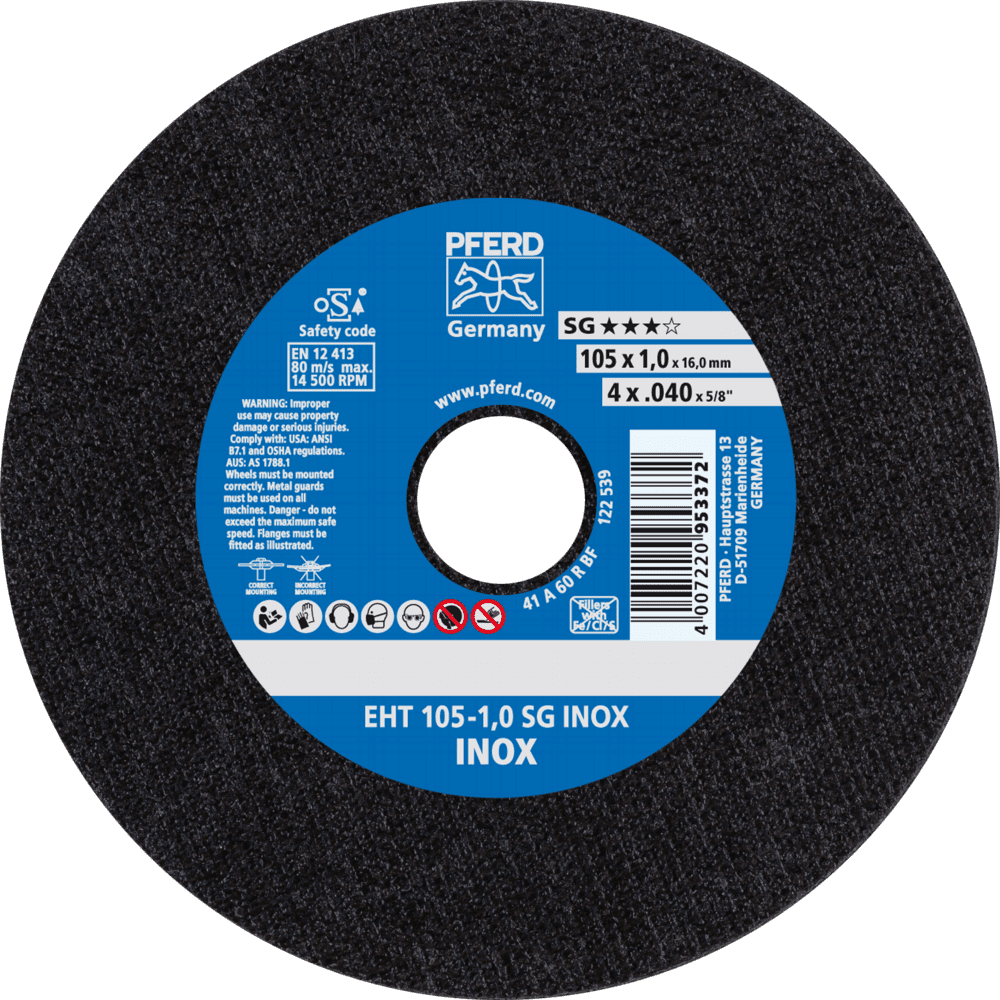 PFERD Trennscheiben EHT 105-1,0 SG INOX/16,0