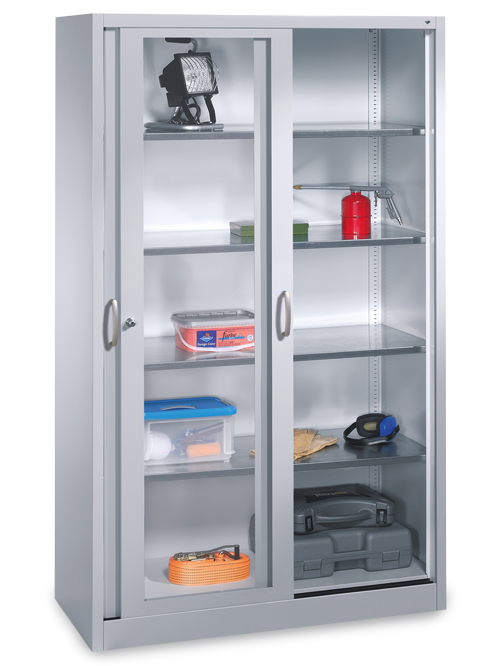 Schiebetürenschrank mit Sichtfenster