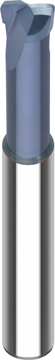 VHM-Stirntorusfräser kurz D1=4 D2=6 L2=1,5 L1=57 D3=3,4 L3=20 ER=0,32 R=6