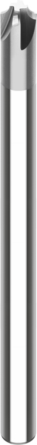 VHM-Viertelkreisfräser D1=16 D2=16 L2=4,5 L1=80 ER=4,5 Z=4 HA