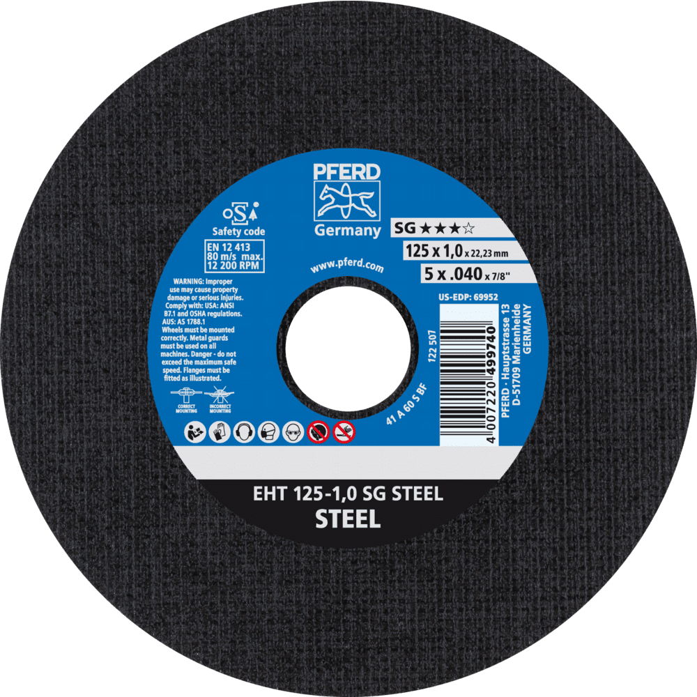 PFERD Trennscheiben EHT 125-1,0 SG STEEL