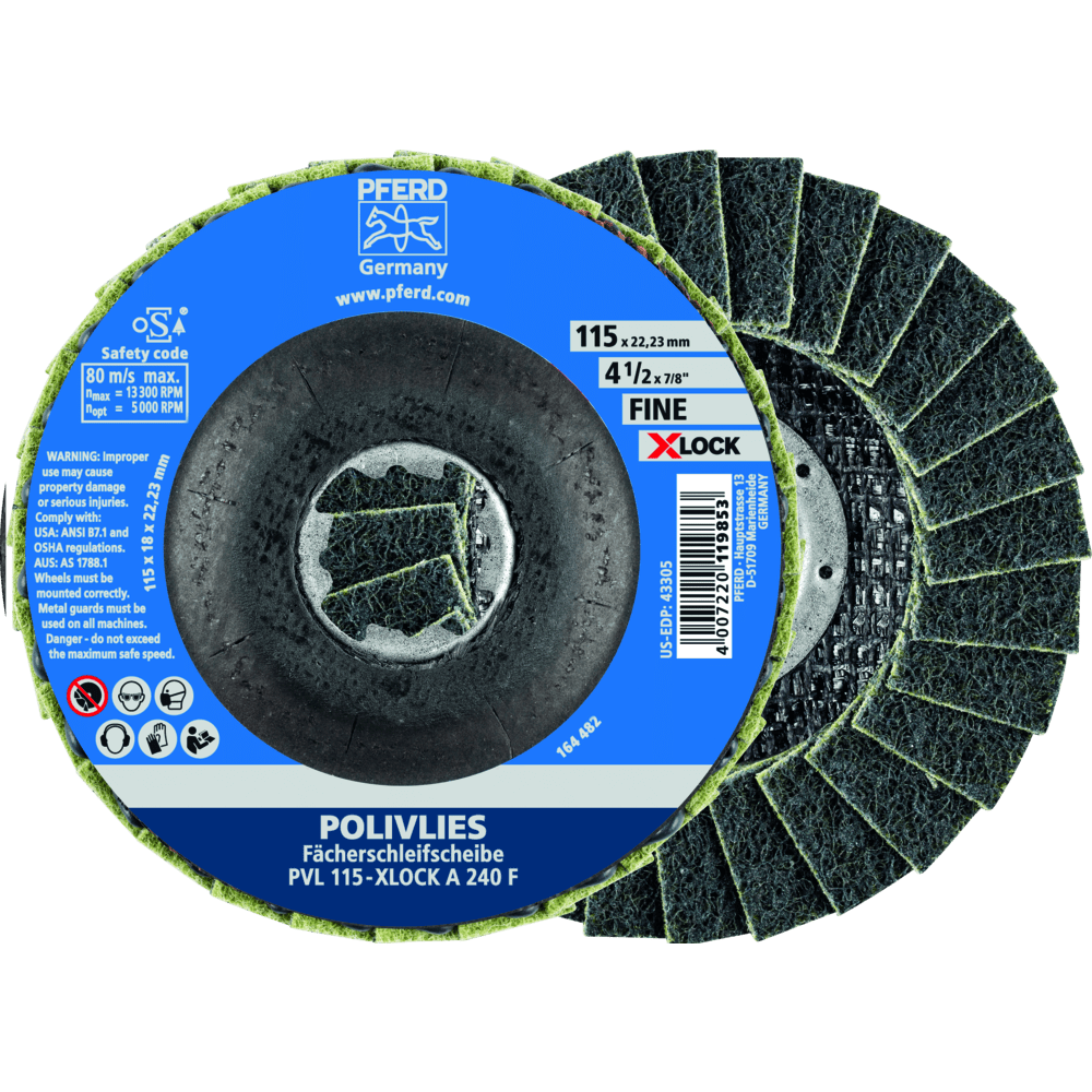 PFERD Vlieswerkzeuge PVL 115-X-LOCK A 240 F