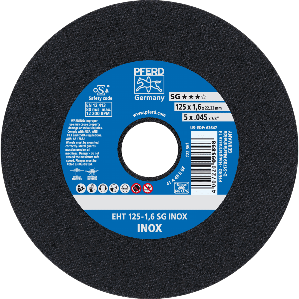 PFERD Trennscheiben EHT 125-1,6 SG INOX