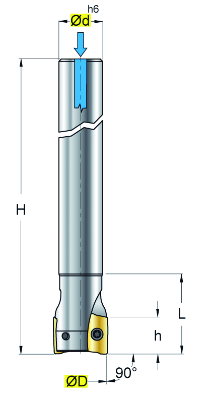 Eckfräser Typ:S 2000.86XLMW 040-04