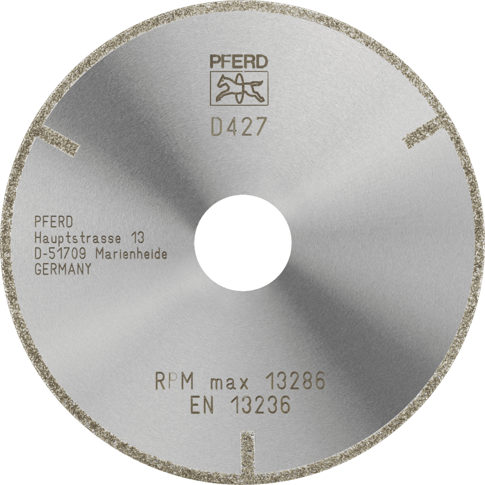 PFERD Dia.- und CBN-Trennwerkzeuge Galvanik D1A1R 115-2-22,23 D 427 GAG