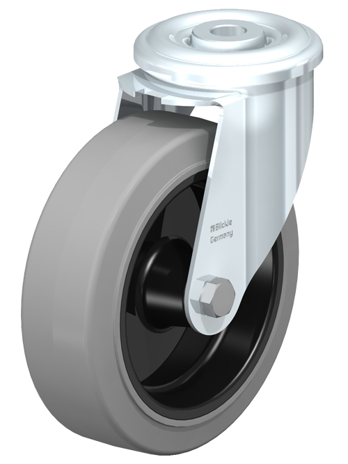 Lenkrolle ohne Feststeller Ø 125 mm, Mobile Schubladenschränke T500