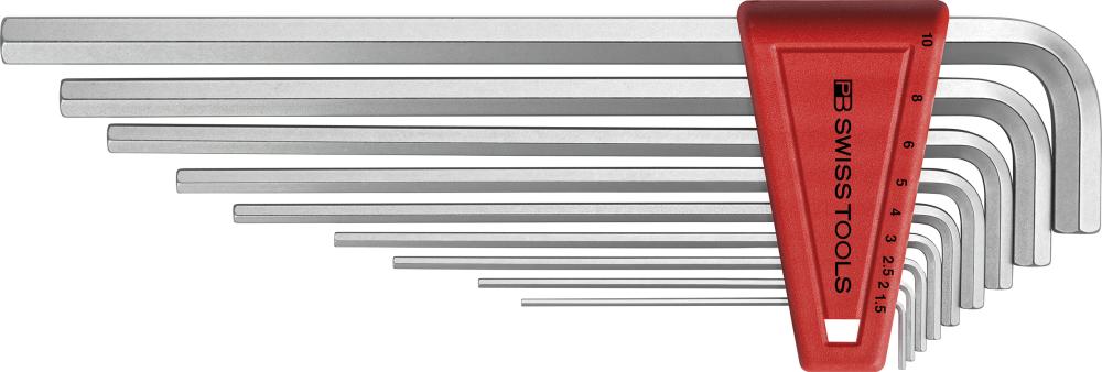 Winkelschraubendreher- Satz im Kunststoffhalter 9-teilig 1,5-10mm lang PB Swiss Tools