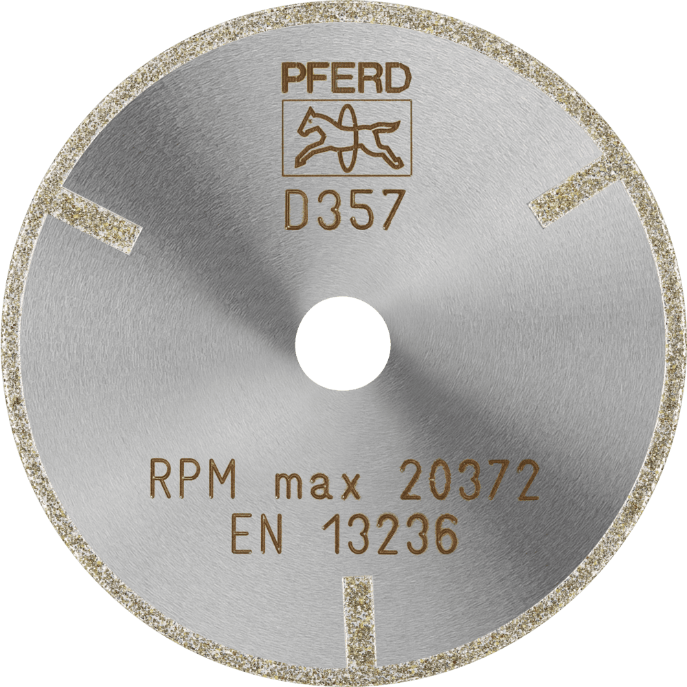 PFERD Dia.- und CBN-Trennwerkzeuge Galvanik D1A1R 75-2-10 D 357 GAG