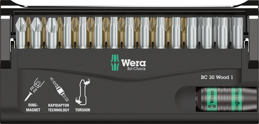 Bit-Satz Bit-Check 30 Wood 1 Wera