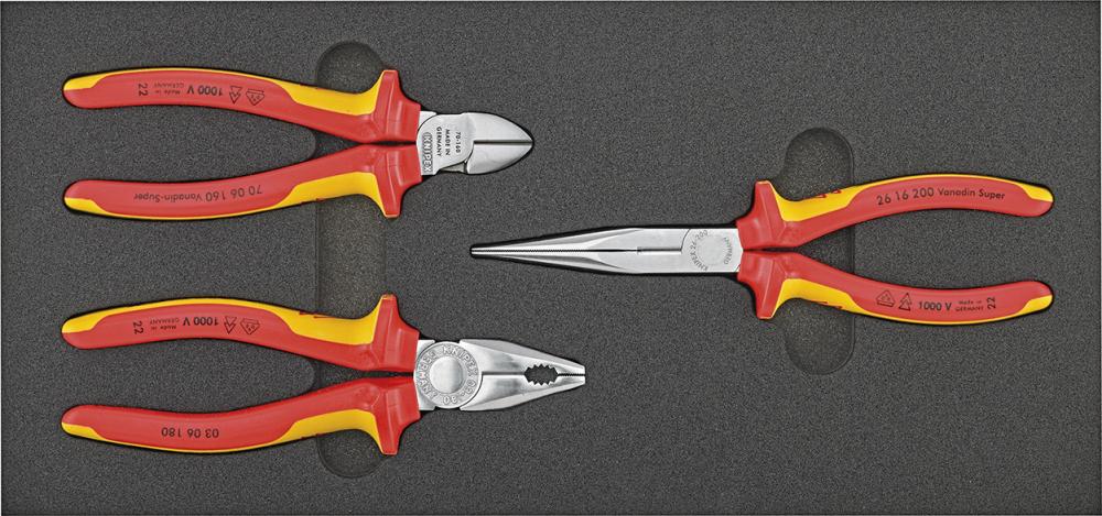 Werkzeugmodul 1/3 Zangen VDE Knipex