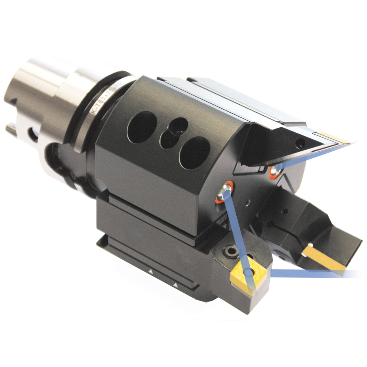 Drehhalter 3-fach HSK 63-25-100 mit IK