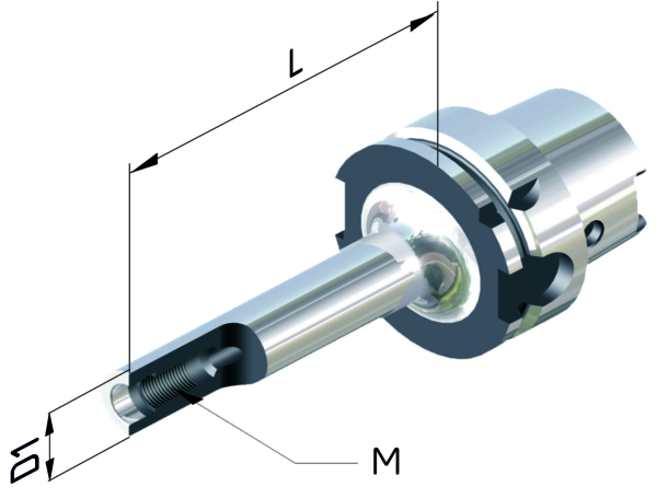 Aufnahme für Einschraubfräser M08x25