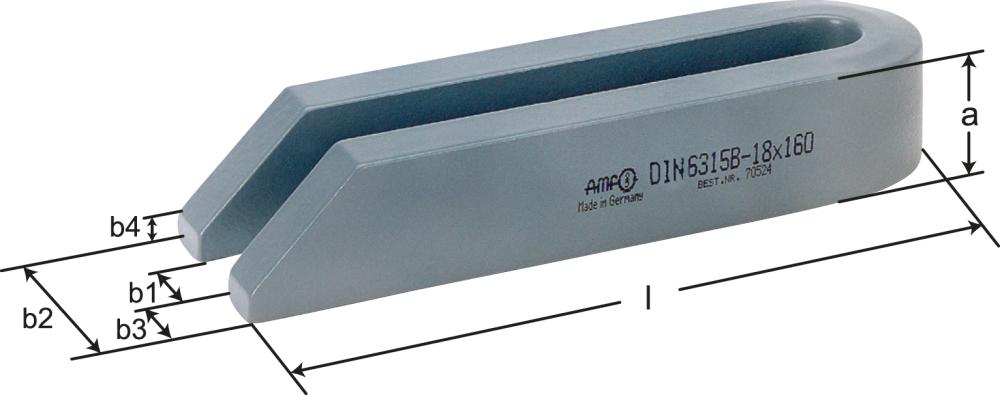 Spanneisen DIN6315B 14x160mm AMF