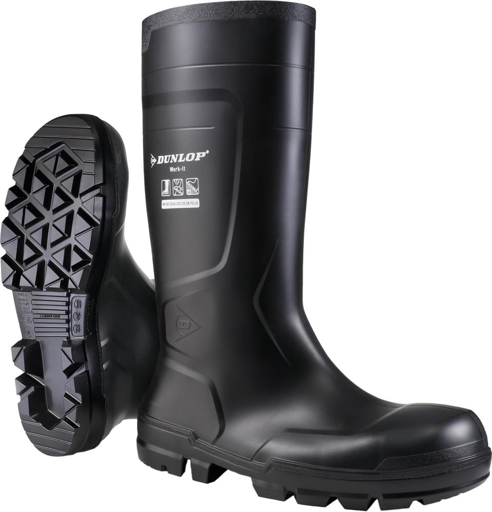 Stiefel WORK-IT BLACK PVC SR LO LG S5 Gr.42 DUNLOP