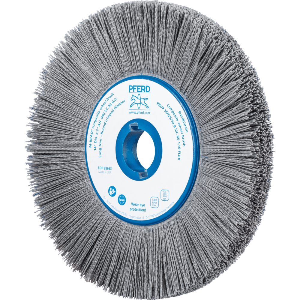 PFERD Bürsten mit Plastikkörper RBUP 35025/50,8 SiC 80 1,10 FLEX