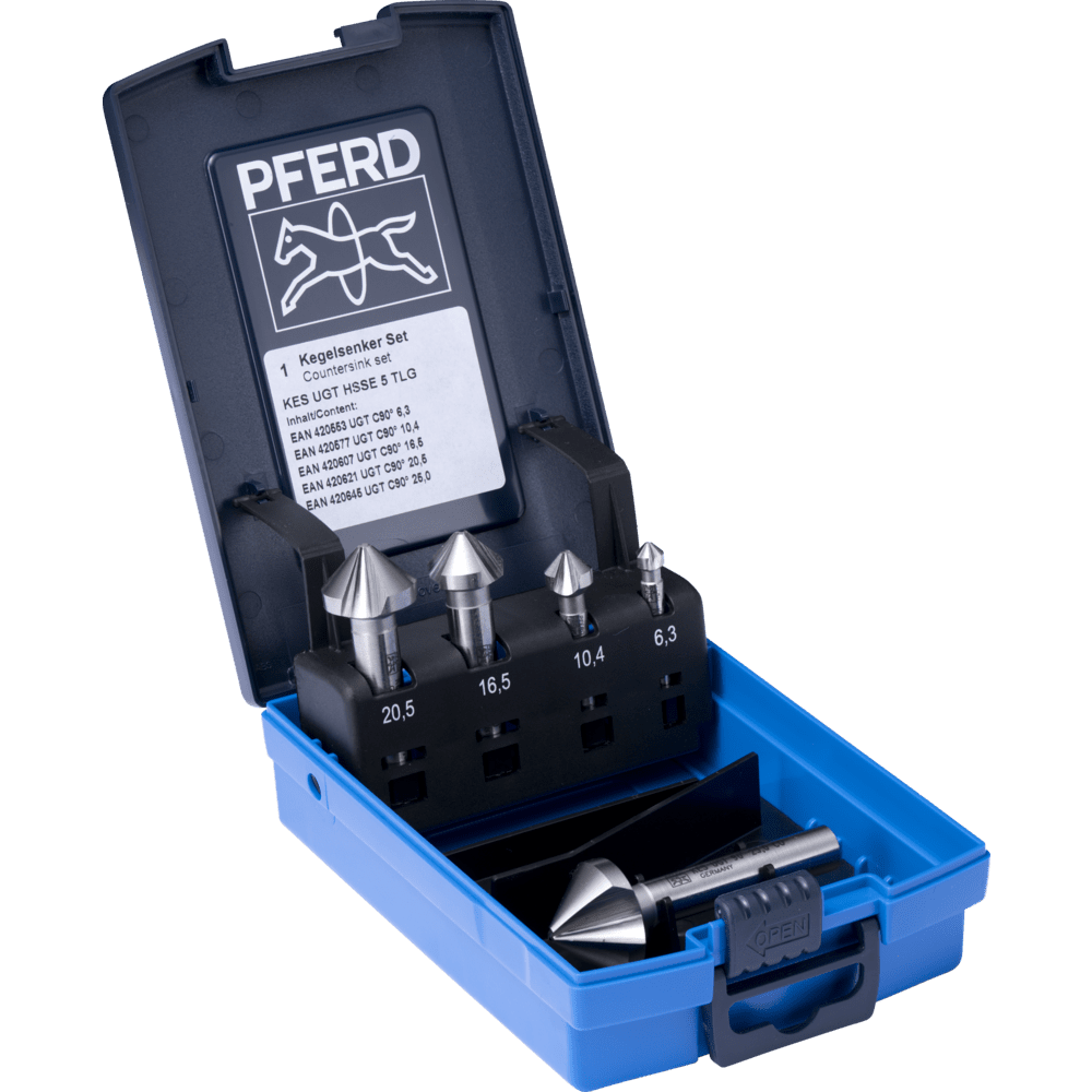 PFERD Bohr- und Senkwerkzeuge SET UGT HSSE DIN335 C90° 5