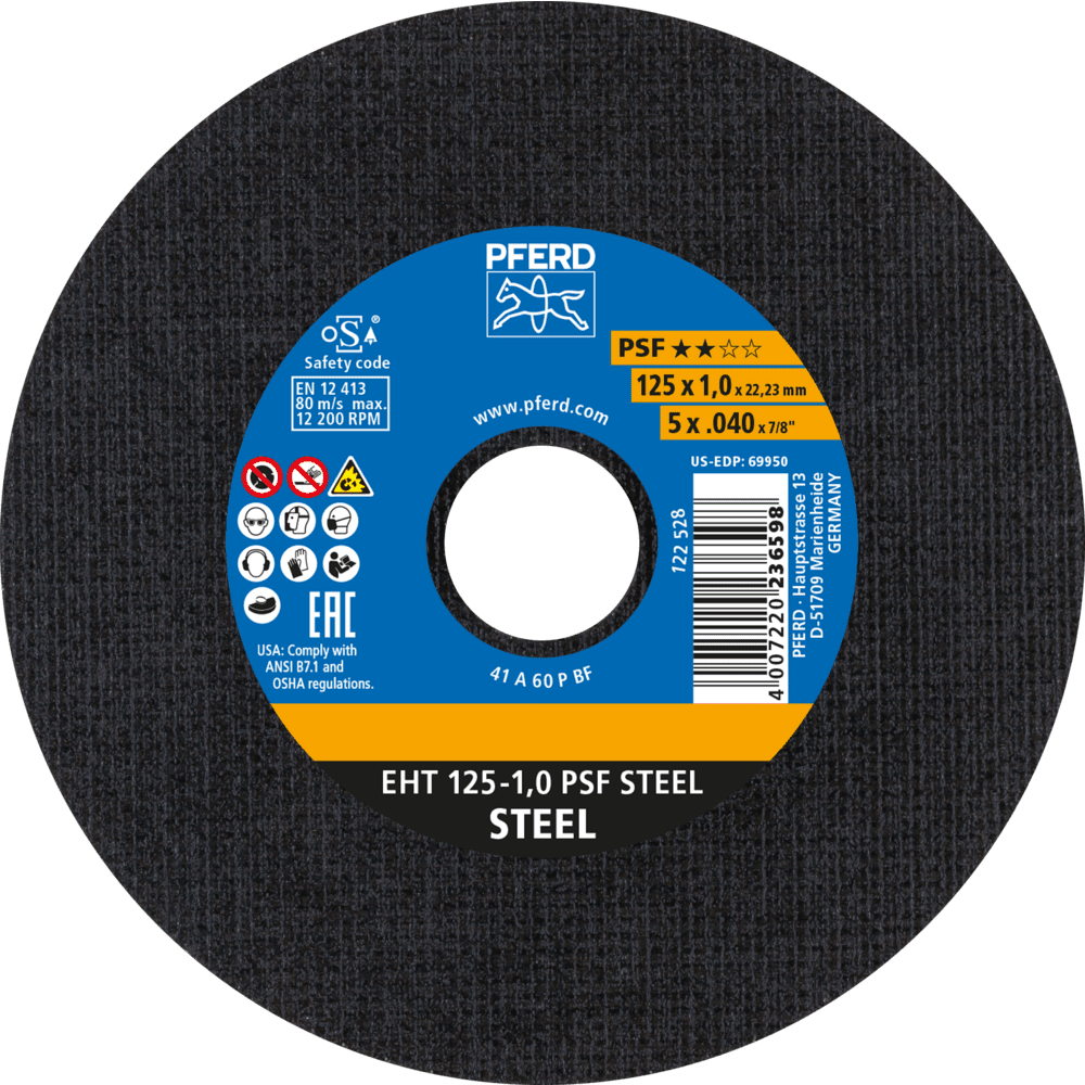 PFERD Trennscheiben EHT 125-1,0 PSF STEEL
