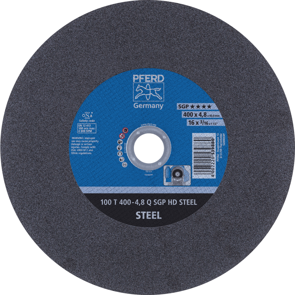 PFERD HEAVY DUTY SGP bis Ø 2000 mm 100 T 400-4,8 Q SGP HD STEEL/40,0