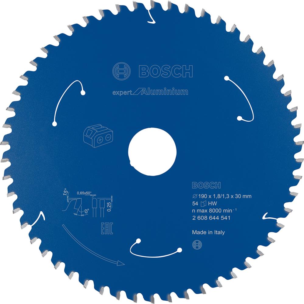 HM-Kreissägeblatt 190x1,8/1,3x30 54Z Bosch VE à 1 Stück Expert for Aluminium