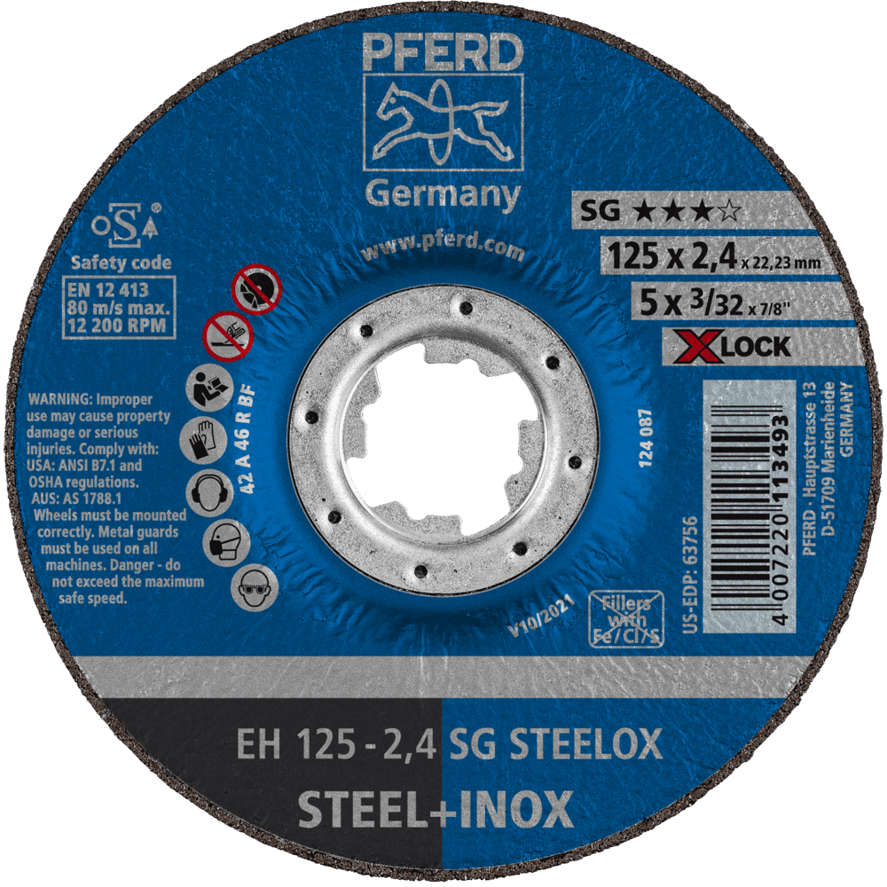 PFERD Trennscheiben EH 125-2,4 SG STEELOX/X-LOCK