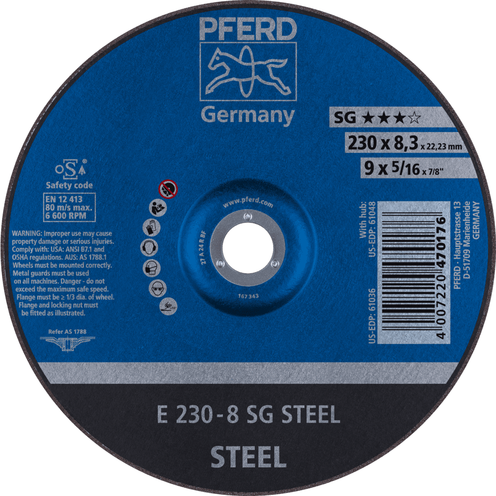 PFERD Schruppscheiben E 230-8 SG STEEL