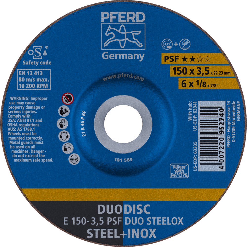 PFERD Trennscheiben E 150-3,5 PSF DUO STEELOX