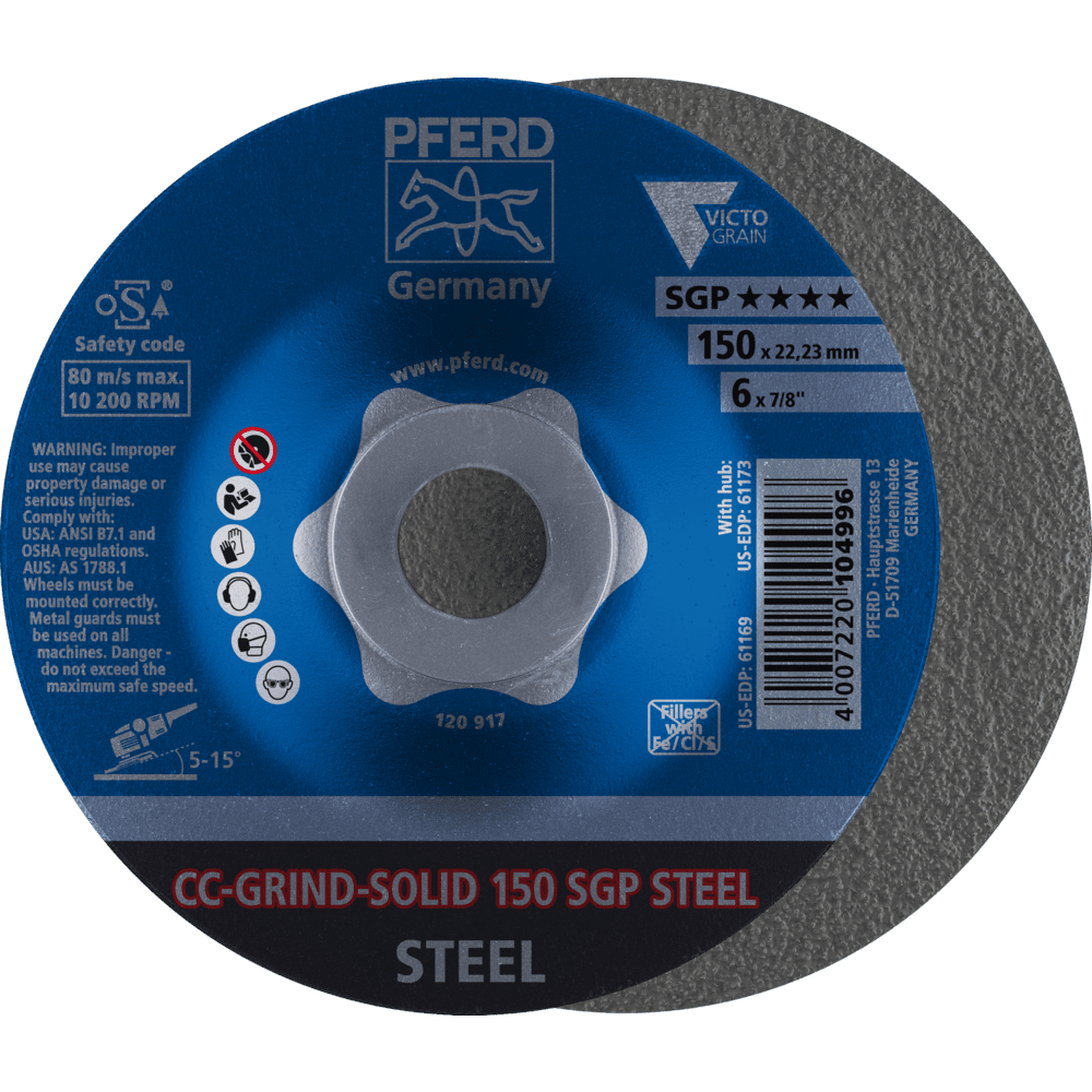 PFERD CC-GRIND (inkl. SOLID, FLEX, STRONG) CC-GRIND SOLID 150 SGP STEEL