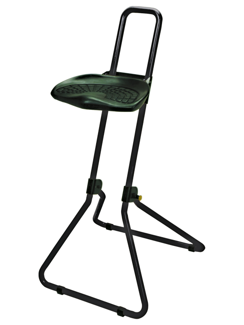 Stehhilfe klappbar, Sitzhöhe 650 - 850 mm, Gestell: schwarz