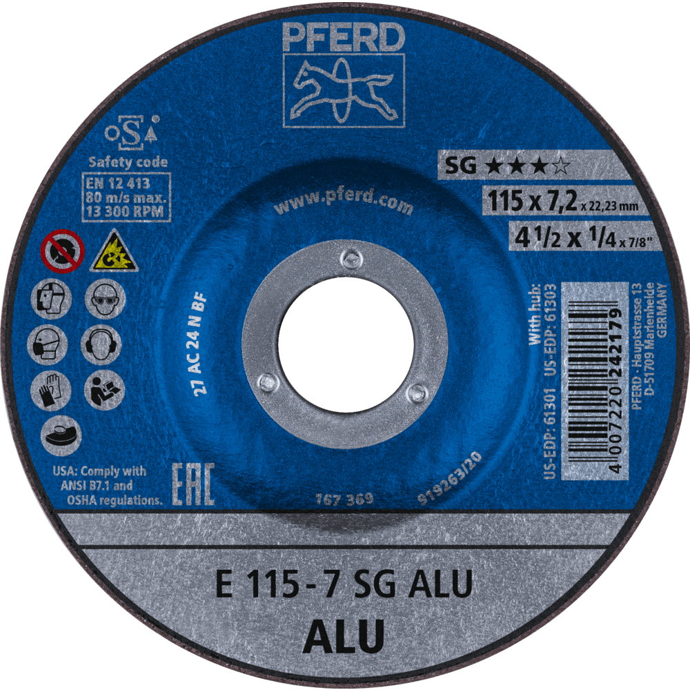 PFERD Schruppscheiben E 115-7 SG ALU