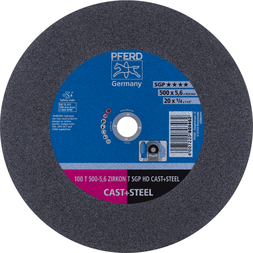 PFERD HEAVY DUTY SGP bis Ø 2000 mm 100 T 500-5,6 Z T SGP HD CAST+STEEL/40,0