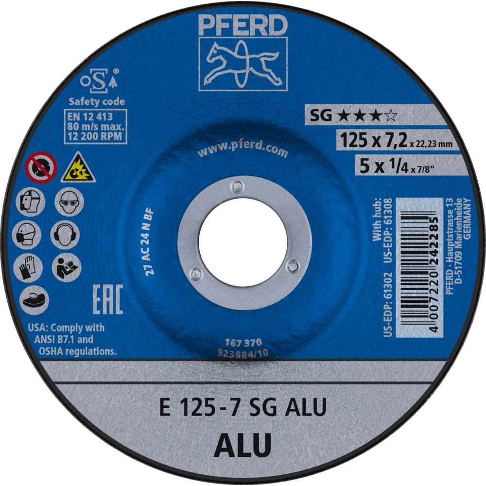 PFERD Schruppscheiben E 125-7 SG ALU