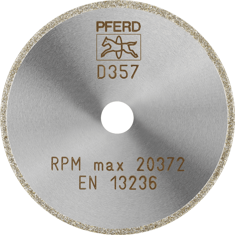 PFERD Dia.- und CBN-Trennwerkzeuge Galvanik D1A1R 75-2-10 D 357 GAD