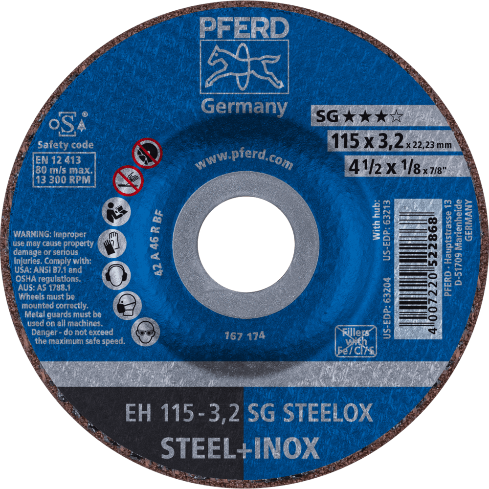 PFERD Trennscheiben EH 115-3,2 SG STEELOX
