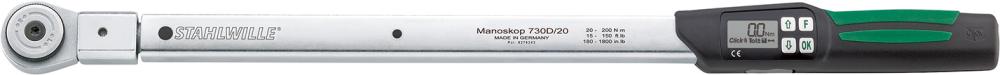 Drehmomentschlüssel elektromechanisch730DR/1010- 100Nm 1/2" 9x12mm Stahlwille