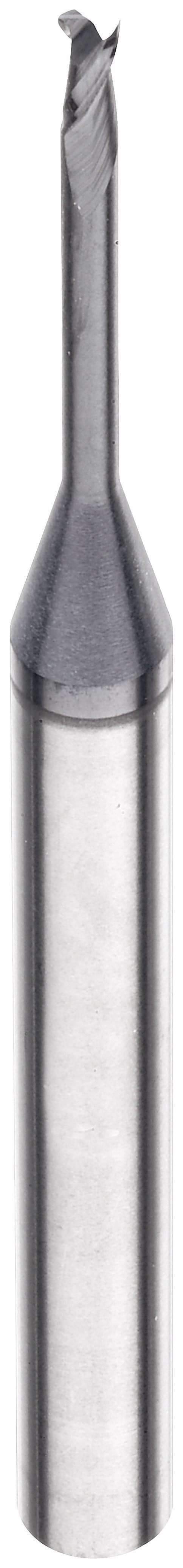 VHM-Mini-Schaftfräser Ø 0,90 mm, extra lang, 2Z, ALCRONA