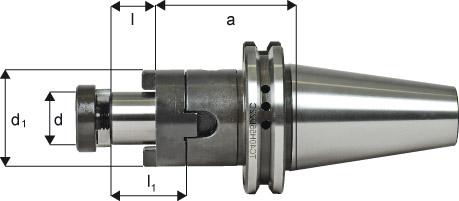 Kombi-Aufsteckfräserdorn A100 SK50 27mm FORTIS
