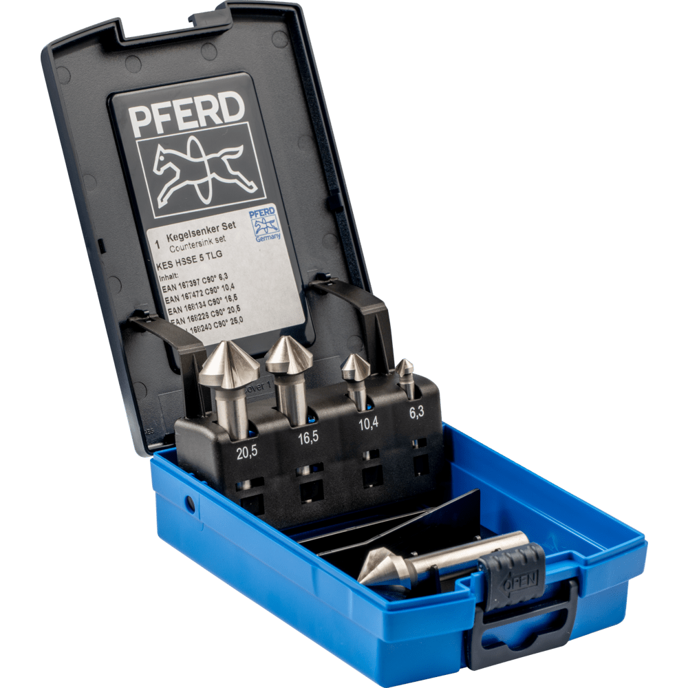 PFERD Bohr- und Senkwerkzeuge SET KES HSSE DIN 335 C90° 5